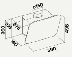 Вытяжка Falmec Tab 60 Grey фото 2 в Новосибирске