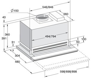 Встраиваемая вытяжка Gaggenau AH 900-191 фото 3 в Новосибирске