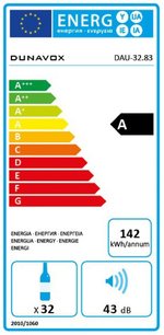 Винный шкаф Dunavox DAU-32.83B фото 4 в Новосибирске