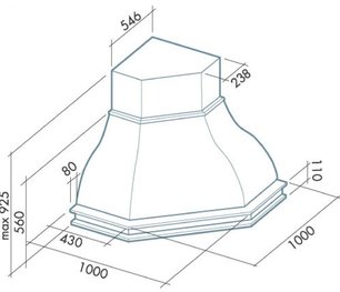 Вытяжка Фалмек Iris Malizia ANG (600) S вишня фото 3 в Новосибирске Вытяжка Falmec Iris Malizia ANG (600) S вишня фото 3 в Новосибирске