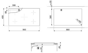 Варочная панель Смег SIH7933B фото 3 в Новосибирске Варочная панель Smeg SIH7933B фото 3 в Новосибирске