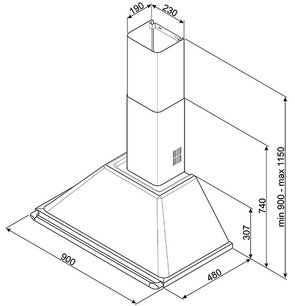 Вытяжка Smeg KTR90X фото 2 в Новосибирске