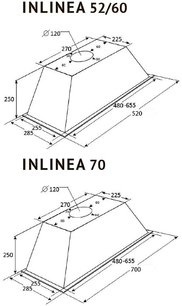 Встраиваемая вытяжка Kuppersberg INLINEA 70 X фото 4 в Новосибирске