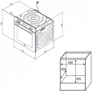 Духовой шкаф Korting OKB 6071 CBX фото 3 в Новосибирске