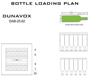 Винный шкаф Dunavox DAB-25.62DOP.TO фото 2 в Новосибирске
