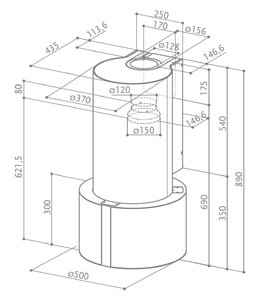 Вытяжка Faber Cassiopea EG8 X/V A50 Active фото 3 в Новосибирске