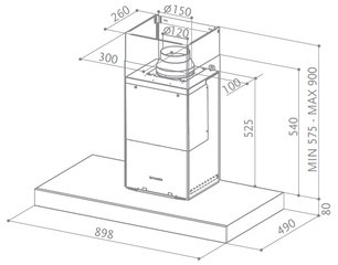Вытяжка Фабер Reflex Act EG8 X/V A90 фото 3 в Новосибирске Вытяжка Faber Reflex Act EG8 X/V A90 фото 3 в Новосибирске