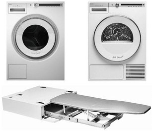 Asko Logic 5 (стиральная машина W4086C.W/3 + сушильная машина T408HD.W + гладильная доска HI1153W) фото в Новосибирске