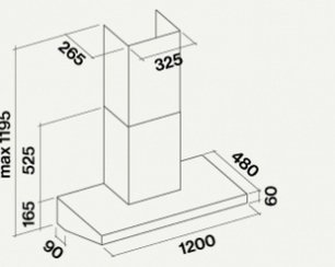 Вытяжка Фалмек Marte 120 PRO фото 3 в Новосибирске Вытяжка Falmec Marte 120 PRO фото 3 в Новосибирске