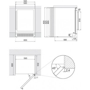 Встраиваемый винный шкаф Pando PVZB 60-46CRR фото 3 в Новосибирске