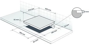 Варочная панель Де Дитрих DPV4502B фото 2 в Новосибирске Варочная панель De Dietrich DPV4502B фото 2 в Новосибирске