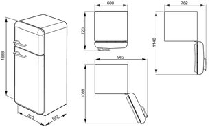 Холодильник Смег FAB30LB1 фото 3 в Новосибирске Холодильник Smeg FAB30LB1 фото 3 в Новосибирске