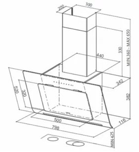 Вытяжка Faber INFINITY ACT BK A80 фото 3 в Новосибирске
