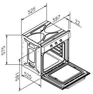 Духовой шкаф Zigmund Shtain EN 152.911 W фото 2 в Новосибирске