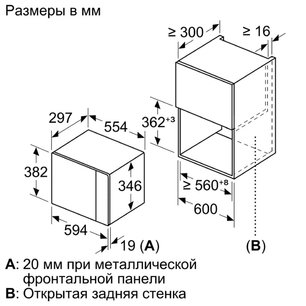 Встраиваемая микроволновая печь Бош BFL524MS0 фото 4 в Новосибирске Встраиваемая микроволновая печь Bosch BFL524MS0 фото 4 в Новосибирске