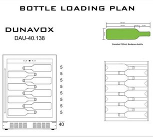 Винный шкаф Dunavox DAU-40.138B фото 4 в Новосибирске