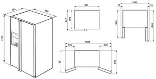 Холодильник Смег FA55PCIL3 фото 2 в Новосибирске Холодильник Smeg FA55PCIL3 фото 2 в Новосибирске
