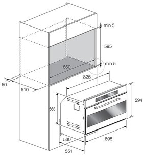Духовой шкаф Fulgor Milano FCO 9613 TM 2F X фото 4 в Новосибирске