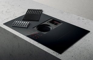 Варочная панель с вытяжкой Элика NIKOLATESLA LIBRA EVO BL/A/83 фото 3 в Новосибирске Варочная панель с вытяжкой Elica NIKOLATESLA LIBRA EVO BL/A/83 фото 3 в Новосибирске