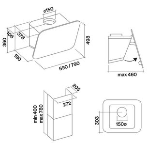 Вытяжка Фалмек Tab 80 Red фото 4 в Новосибирске Вытяжка Falmec Tab 80 Red фото 4 в Новосибирске