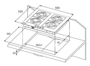 Независимая варочная панель Куперсберг FQ6TG S фото 2 в Новосибирске Независимая варочная панель Kuppersberg FQ6TG S фото 2 в Новосибирске