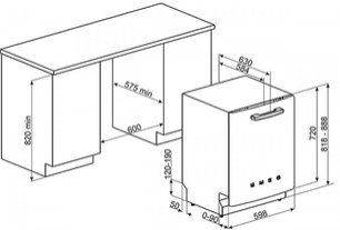 Посудомоечная машина Смег ST2FABRO2 фото 4 в Новосибирске Посудомоечная машина Smeg ST2FABRO2 фото 4 в Новосибирске