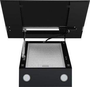 Кухонная вытяжка MAUNFELD Bridge Line 60 черный\вставка сатин фото 3 в Новосибирске