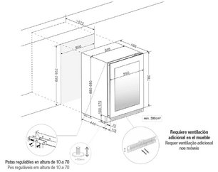 Встраиваемый винный шкаф Pando PVMBP 60-45HD PAL фото 3 в Новосибирске