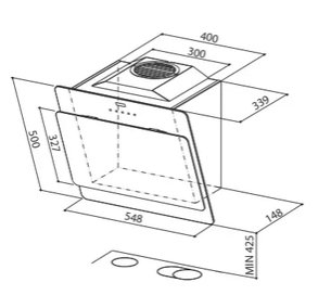Вытяжка Faber COCKTAIL XS ALMOND F55 фото 4 в Новосибирске
