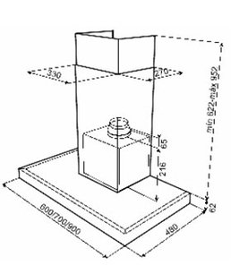 Вытяжка Teka DH2 60 STAINLESS STEEL фото 2 в Новосибирске