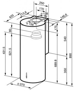 Вытяжка Смег KR37X-1 фото 4 в Новосибирске Вытяжка Smeg KR37X-1 фото 4 в Новосибирске