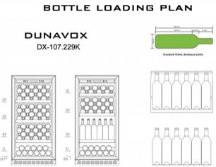 Винный шкаф Dunavox DX-107.229K фото 3 в Новосибирске