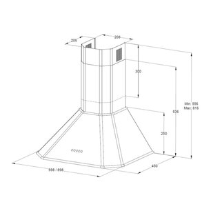 Купольная вытяжка Кертинг KHC 6839 NX фото 3 в Новосибирске Купольная вытяжка Korting KHC 6839 NX фото 3 в Новосибирске