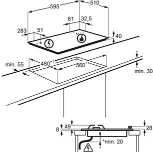 Варочная панель Electrolux GRE263MX фото 3 в Новосибирске