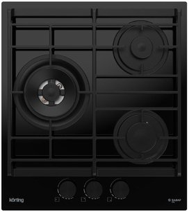 Газовая стеклянная варочная панель Кертинг HGG 4955 CTN фото в Новосибирске Газовая стеклянная варочная панель Korting HGG 4955 CTN фото в Новосибирске