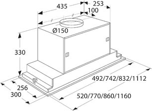 Встраиваемая вытяжка Asko CC4527S фото 3 в Новосибирске