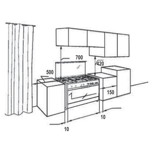 Газовая плита Korting CKE 68041 CRI фото 3 в Новосибирске