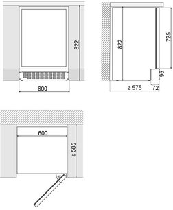 Встраиваемый винный шкаф Pando PVMBP 60-45CRR фото 4 в Новосибирске