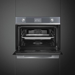 Духовой шкаф комбинированный с пароваркой Smeg SF4102VCS фото 3 в Новосибирске