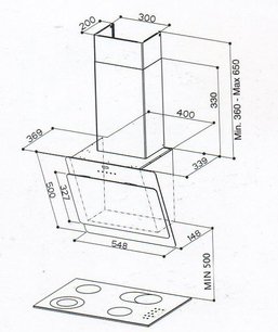 Вытяжка Faber Cocktail XS BK A55 фото 2 в Новосибирске