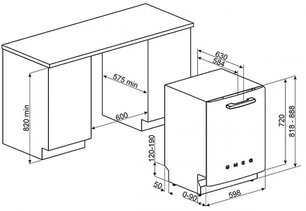 Посудомоечная машина Смег ST2FABRO фото 4 в Новосибирске Посудомоечная машина Smeg ST2FABRO фото 4 в Новосибирске