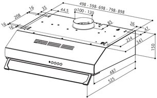 Вытяжка Faber 741 PB X A60 фото 4 в Новосибирске