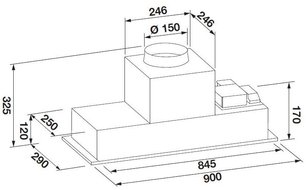 Встраиваемая вытяжка Fulgor Milano FBHD 900 PT X фото 3 в Новосибирске