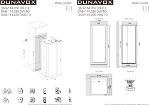 Винный шкаф Dunavox DAB-114.288DW.TO фото 4 в Новосибирске