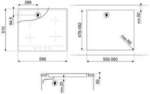 Варочная панель Smeg SI764BSM фото 4 в Новосибирске
