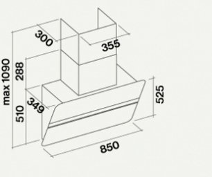 Вытяжка Фалмек Flipper 85 Black Glass (NRS) фото 2 в Новосибирске Вытяжка Falmec Flipper 85 Black Glass (NRS) фото 2 в Новосибирске