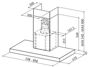 Вытяжка Faber BELLA EG8 X A60 FB EXP фото 2 в Новосибирске