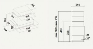 Встраиваемая вытяжка FALMEC E.ION GRUPPO INCASSO 50 (450) фото 2 в Новосибирске
