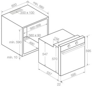 Духовой шкаф Pando PHB-961 фото 4 в Новосибирске