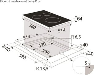 Индукционная варочная панель Брандт BPI6427B фото 3 в Новосибирске Индукционная варочная панель Brandt BPI6427B фото 3 в Новосибирске